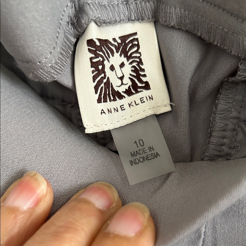 Anne Klein Light Gray Pants - Picture 2 of 2